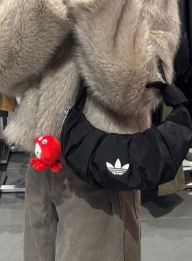 阿迪达斯adidas三叶草女云朵包羊角包斜挎包休闲包 KA9266/KA9271