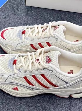 阿迪达斯adidas跑步鞋男女款TEMPER RUN 2.0情侣网面运动鞋JH8027