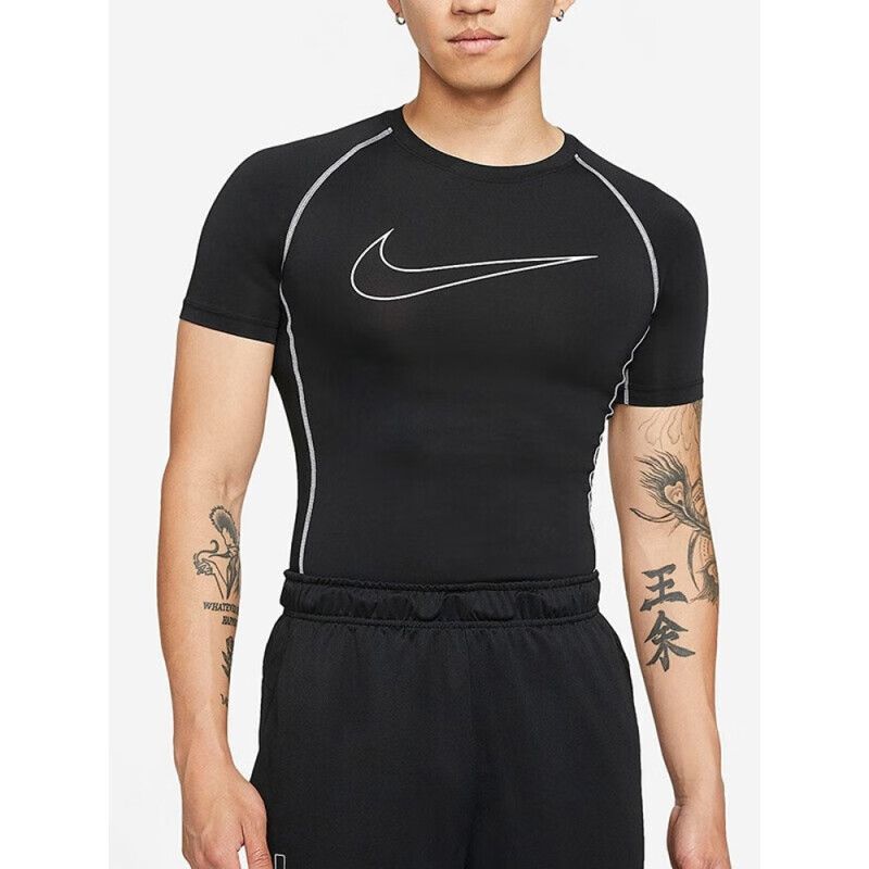 耐克NIKE短袖男夏季透气跑步训练健身紧身弹力圆领T恤 DD1993-011