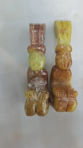 岫玉老物件旧货玉石摆件玉雕腰佩仿汉代工艺玉器把玩老皮玉坠古人