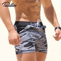 Taddelee trendy swimming trunks flat corner men's swimsuit 5 points loose fashion equipment hot spring swimsuit men's embarrassment prevention