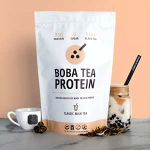 新品美国Boba Tea Protein波霸奶茶草饲乳清蛋白粉增肌健身