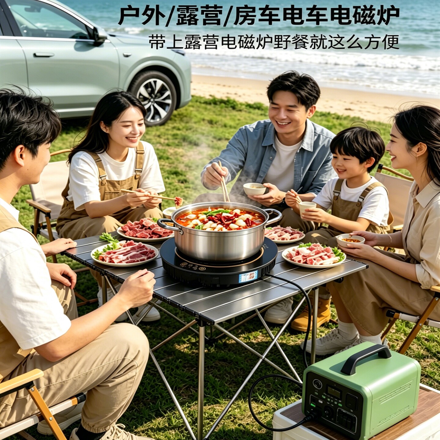 220V插电式迷你电磁炉小型户外露