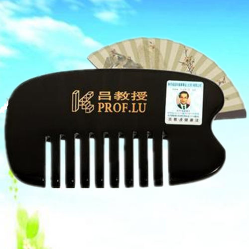 牛角梳子刮痧板吕教授八齿多功能