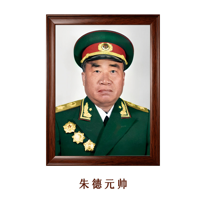 实木通用背景墙装饰画伟人带框画