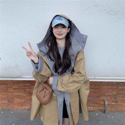 卡外拉长春子假款其套格女季双新美帽中连德风秋加色衣款件面两厚