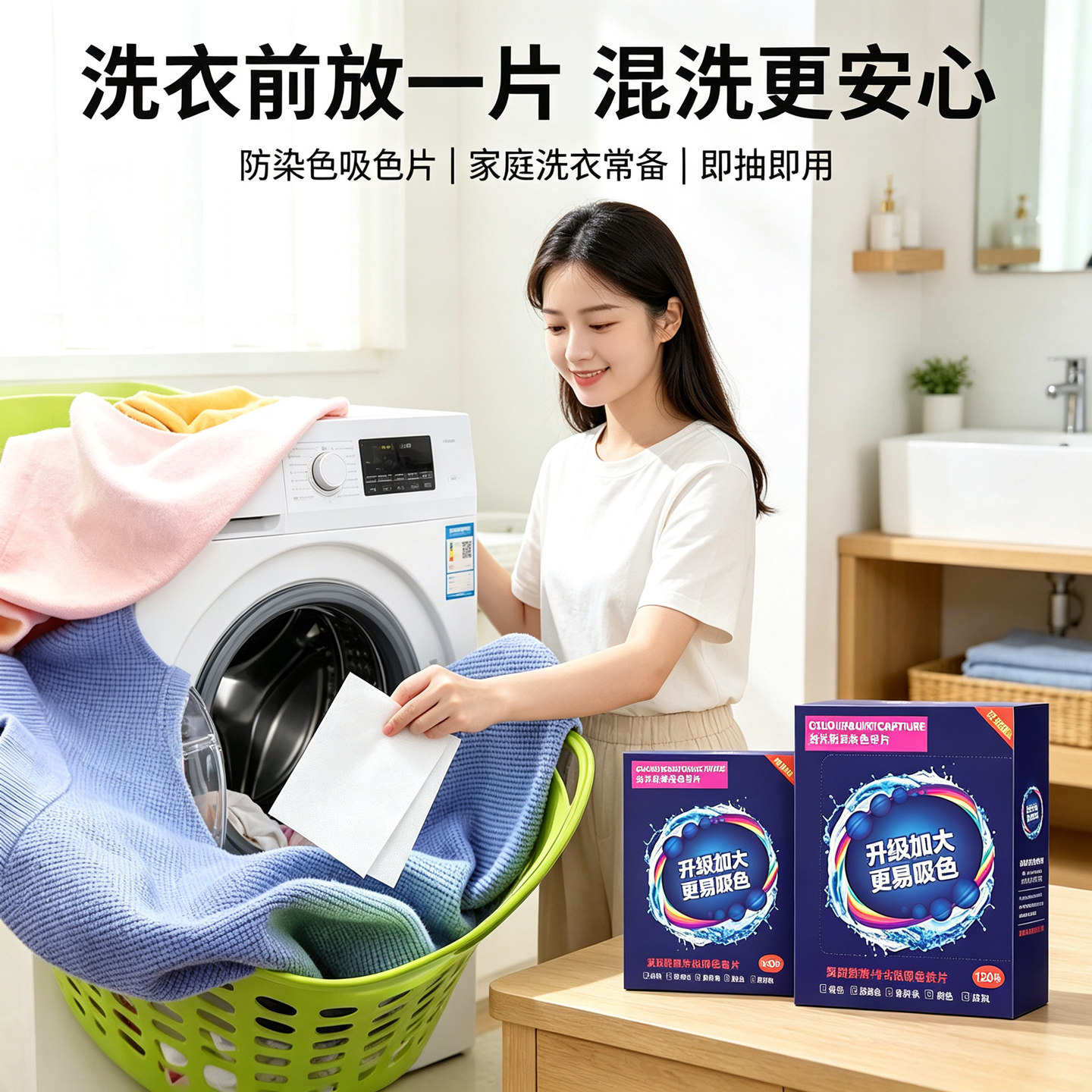 吸色片衣物吸色防串染色母片