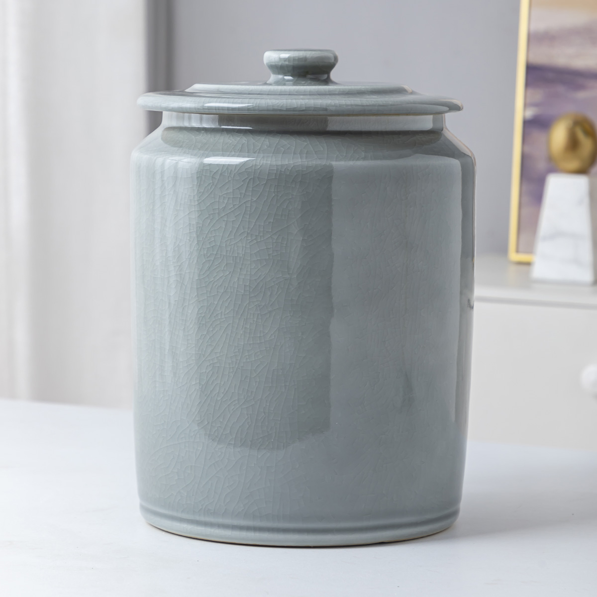 景德镇陶瓷米缸储水罐15斤