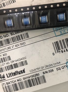 SL0902A090SM GDT陶瓷气体放电管GP 5X5 MINITUBE 2T 90V SMD力特