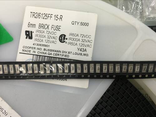 TR2/6125FF 15-R美国BUSS全新原装1808贴片陶瓷保险丝管15A 125V