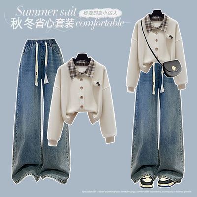 学生时尚卫衣套装2025新款