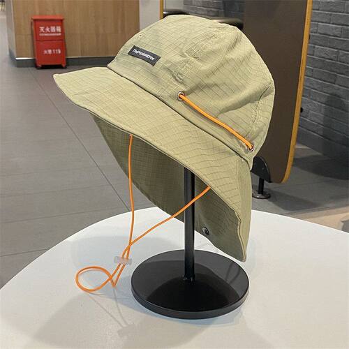 夏季大头围护颈防晒速干渔夫帽