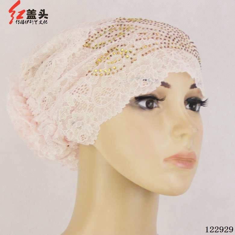 穆斯林用品新款蕾絲盤花女帽回族回民帽子伊斯蘭服飾頭飾蓋頭頭巾在類目 服飾配件/皮帶/帽子/圍巾, 帽子中 - 來自Buy2taobao.com提供專業的淘寶代購服務