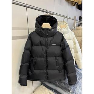 连帽面包服保暖黑色外套女 加厚羽绒棉服女胖mm韩版 300斤大码 女装