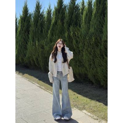 早秋短款夹克外套女2025新款休闲百搭显瘦宽松韩系慵懒chic上衣潮