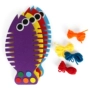 Không dệt mẫu giáo giáo dục sớm cá nhỏ 2-3-4 tuổi bé luồn đồ chơi hướng dẫn cuộn dây câu gói vật liệu - Handmade / Creative DIY làm đồ dùng đồ chơi mầm non