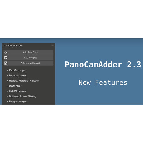 PanoCamAdder 2.3 全景图反向建模 送中文教程