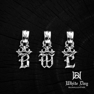 【现货】银饰BWL正品 PN878 大号字母 纯银吊坠 欧美复古风