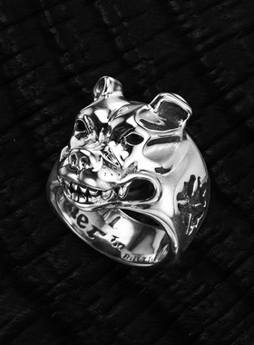 【现货】BWL  925银大号比特犬戒指R327