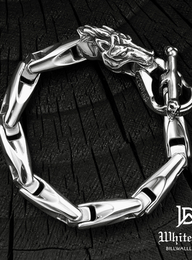 美国银饰马头纯正欧美工艺手链