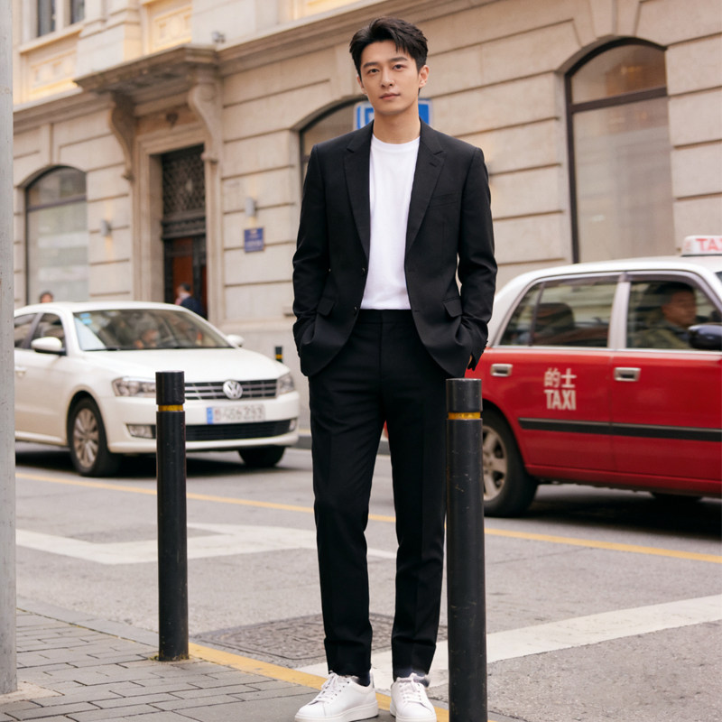 现货款男士西服套装高矮胖瘦全都有可定制