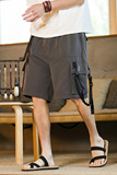 咖啡厅灰色2024新款男士工装短裤五分机能风大码A032/DK2302/45，男装休闲裤，电商A032
