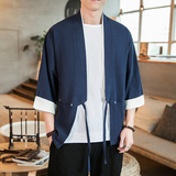 咖啡厅夏装风男士纯色翻边撞色开衫T恤红色A032/1820/特P40，男装衬衫，电商A032