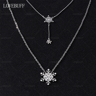 lovebuff黎深周边雪花项链25生日卡主控项链同人挂件雪花生日礼物