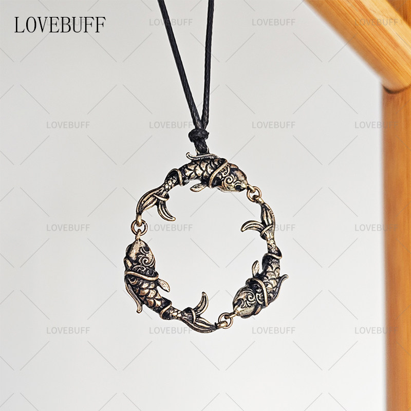 lovebuff周边蛇眉铜鱼项链盗墓笔记周边张起灵第五联动款生日礼物
