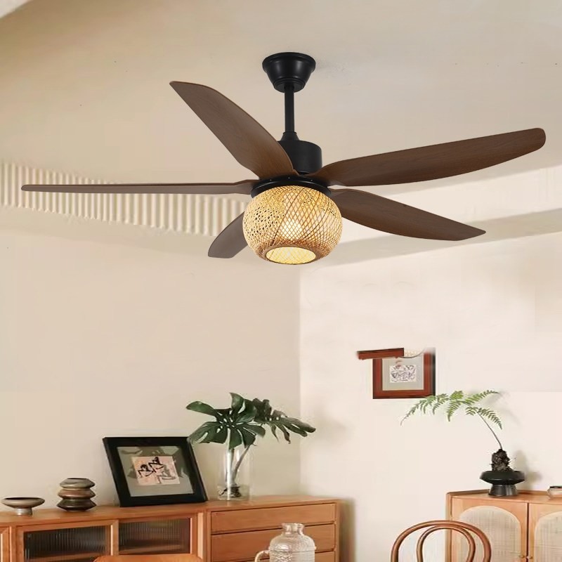 2024新款客厅风扇灯复古茶室新中古风餐厅侘寂民宿吊扇灯式吊灯中,家装灯饰光源,风扇灯,淘宝优惠券,粉丝福利购,淘宝优惠卷