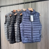 超轻户外保暖男士 美单牛货 黑标P棉填充 秋冬拒水休闲立领棉马甲