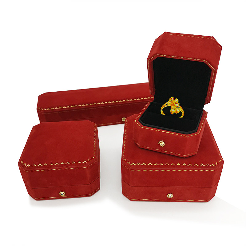 2024新款黄金首饰盒结婚用婚戒盒戒指耳钉手链项链盒子礼物盒高端