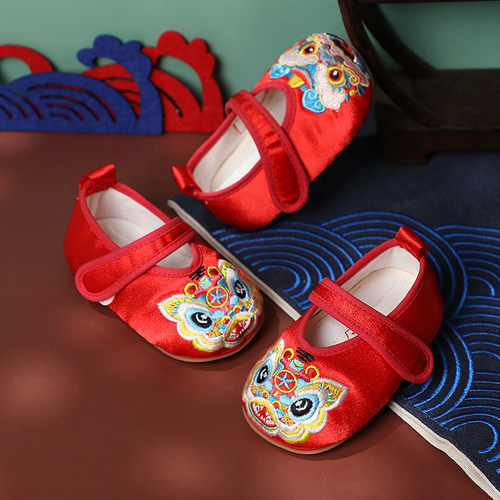 晋豆子学步鞋防滑女宝宝汉服鞋