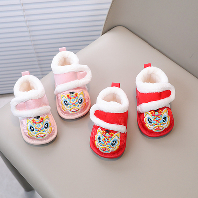 宝宝学步鞋婴儿棉鞋虎头鞋周岁