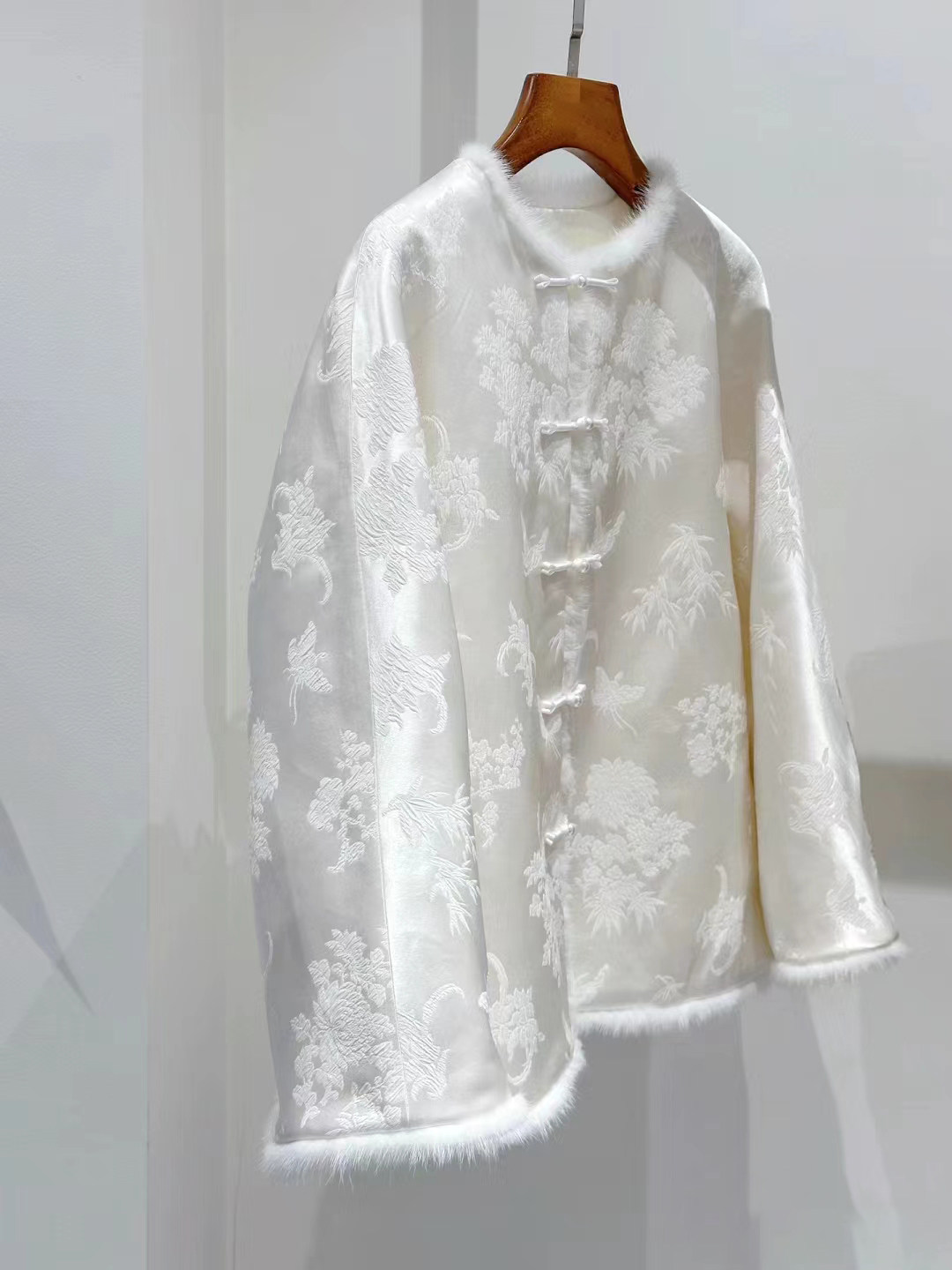 真丝桑蚕丝2023秋冬唐装棉服
