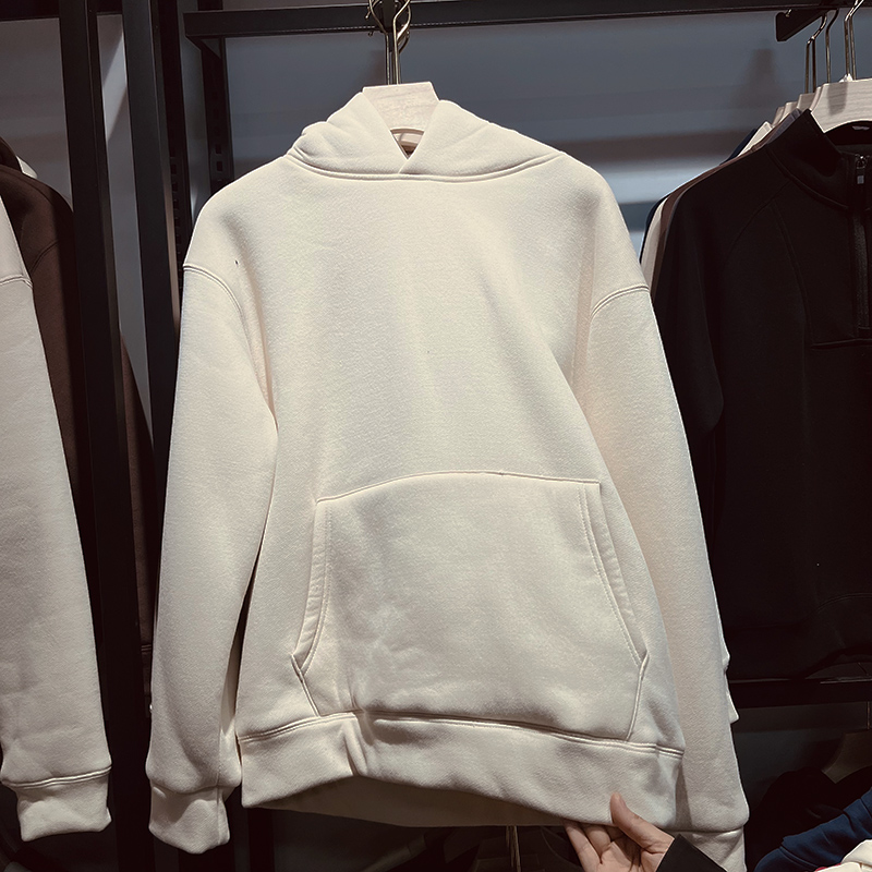 暖羊绒厚款卫衣落肩大版个性定制