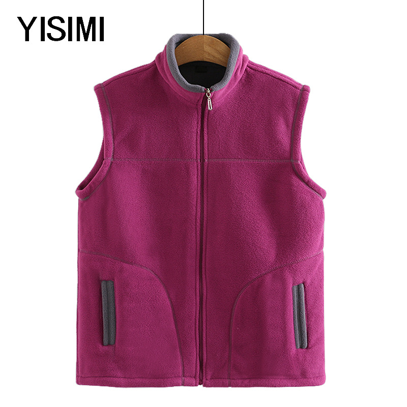 中老年摇粒绒马甲外套女老年妈妈冬装内穿打底背心老人抓绒坎肩女