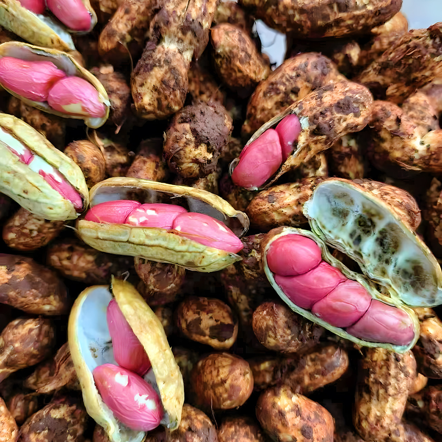 2026新鲜湿花生现挖带泥鲜花生四粒红带壳小花生米粉皮水煮生花生