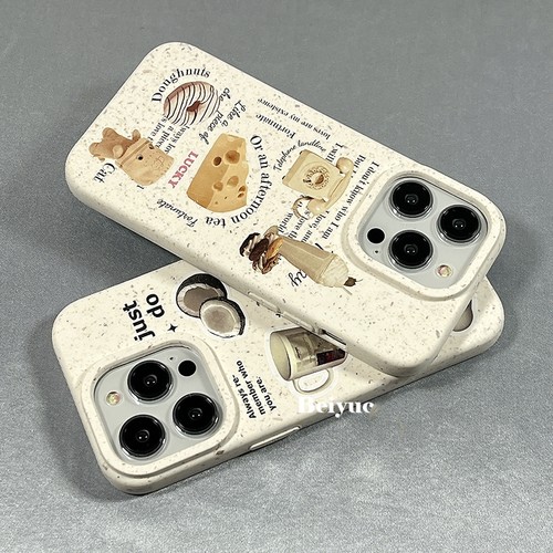 个性复古芝士咖啡适用小米红米壳