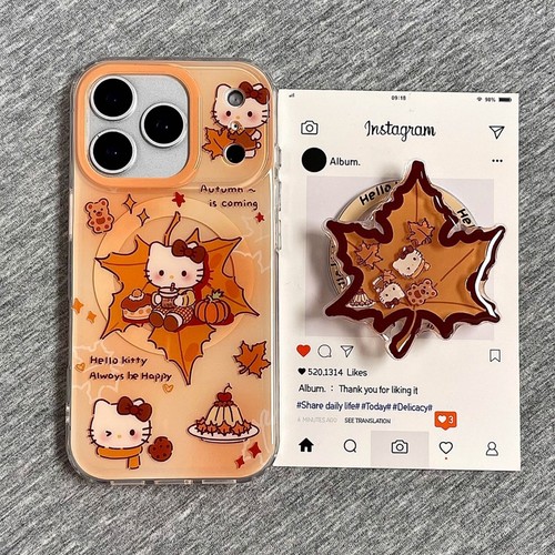 枫叶KT猫磁吸支架适用NOthing 2A/3手机壳2谷歌Pixel9/10PRO/876摇摇乐mote edge60pro可爱G56华硕ROG9/54软