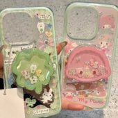 A78 OPPOReno14 卡通趣味摇摇乐磁吸支架适用A3 A5pro可爱K12 X6情侣A98 A55 11F手机壳findx8ultra