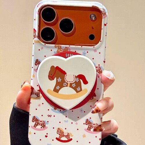 爱心摇摇马磁吸支架适用NOthing 2A/3手机壳2谷歌Pixel9/10PRO/87创意Pmote edge60pro高级56华硕ROG9/54新年