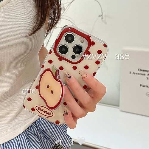 红苹果隐形折叠支架适用oppo realme GT8PRO/GTneo6se创意GT2大师gt探索手机壳V30真我12/11/9pro可爱Q5i软Q3