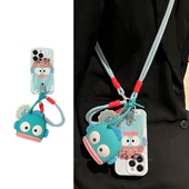 k50趣味K60 17手机壳10S红米note13 蓝卡通耳机包适用小米15 K90 12T k60斜跨K80挂绳civi4pro K70至尊