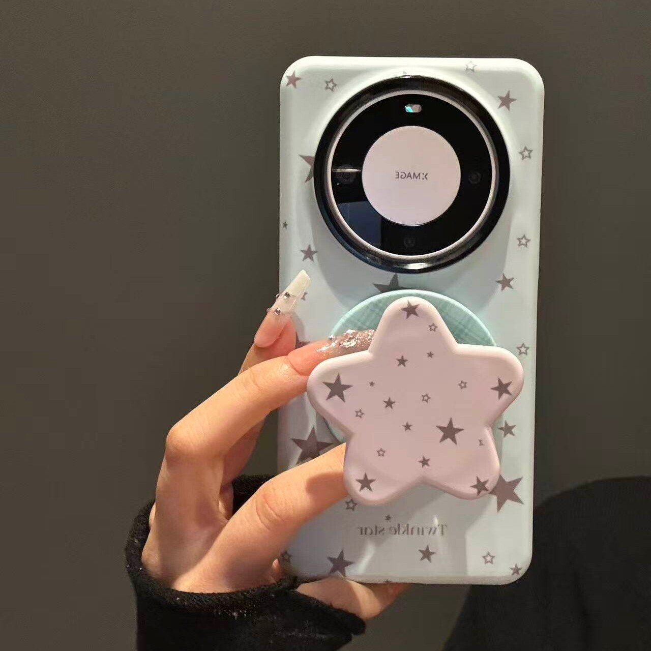 满屏五角星磁吸支架适用苹果17promax/16手机壳17E/12/13PRO/13mini/XR/14/15PRO/XS/876PLUS甜美SE3/Air新款