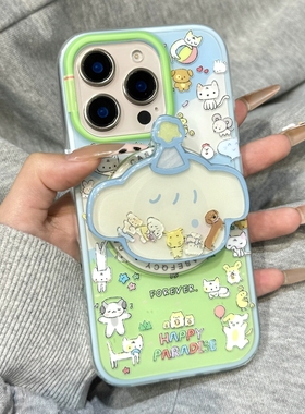 小动物摇摇乐磁吸支架适用OPPOReno14/13/12F/87649手机壳FindX8S/X7Ultra可爱K11/A55/A58/A93/A2/A3X/A5pro