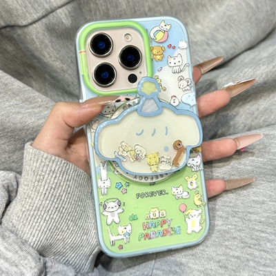 小动物摇摇乐磁吸支架适用OPPOReno14/13/12F/87649手机壳FindX8S/X7Ultra可爱K11/A55/A58/A93/A2/A3X/A5pro