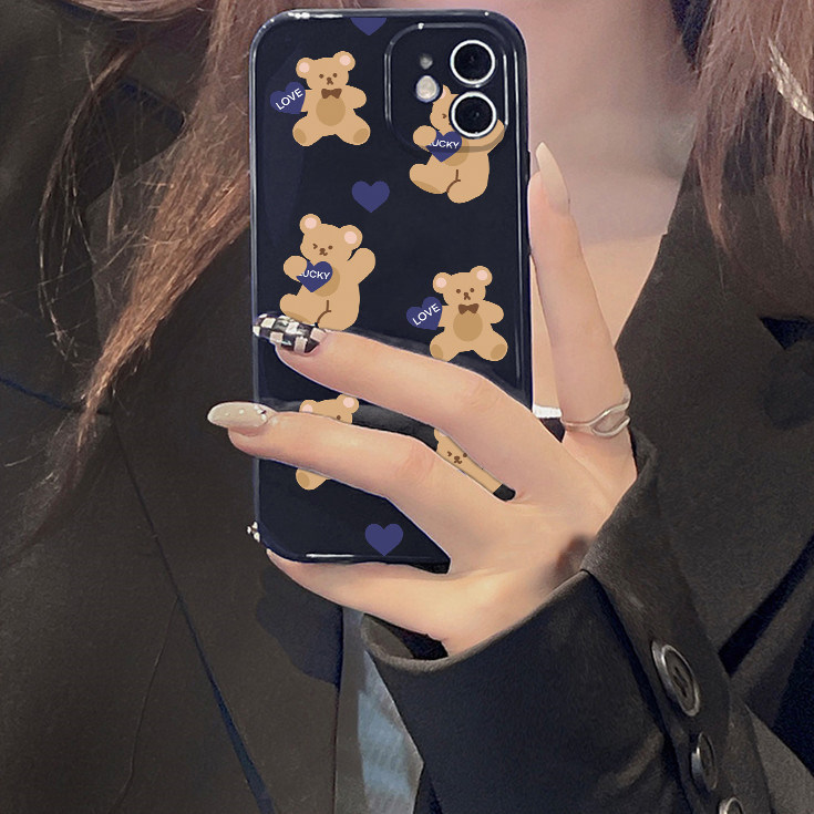 小米熊闪光滑韩国note9pro手机壳