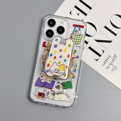 趣味猫咪磁吸支架K7适用oppo reno12/11/13/879564SE手机壳findx7/x3/A2/A3PRO/A79/A58卡通A57/A9/A8/A1/A56