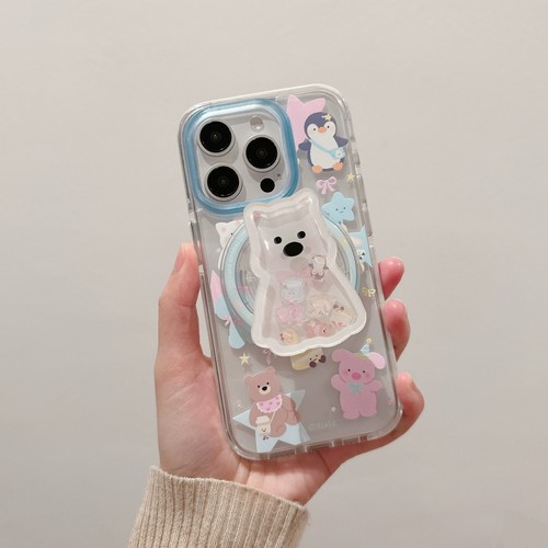 磁吸西高地摇摇乐支架K9适用oppo findx8Ultra/A2手机壳A3X/reno13/12F/9843pro透明7SE/A79/A57/A96/K12/A53